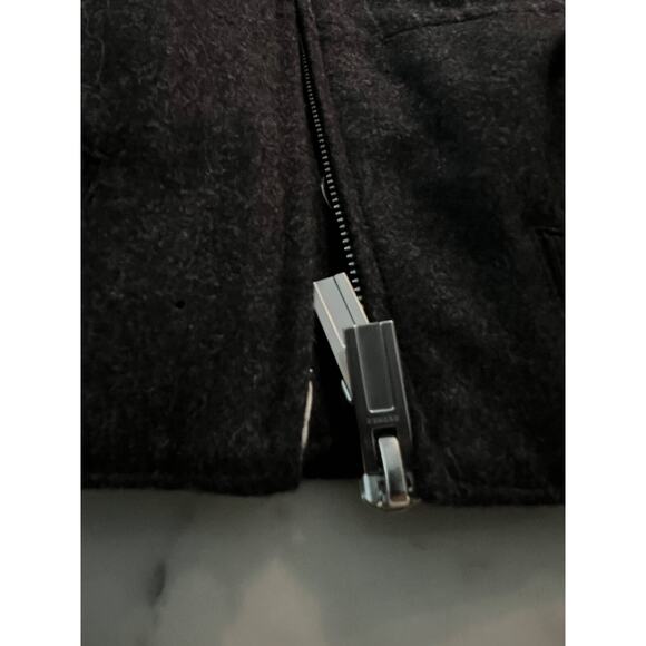 $5050 Hermes "Blouson Bord Cote" Wool Bomber Jacket Grey Pinstripe Men Size IT50 - Picture 3 of 16